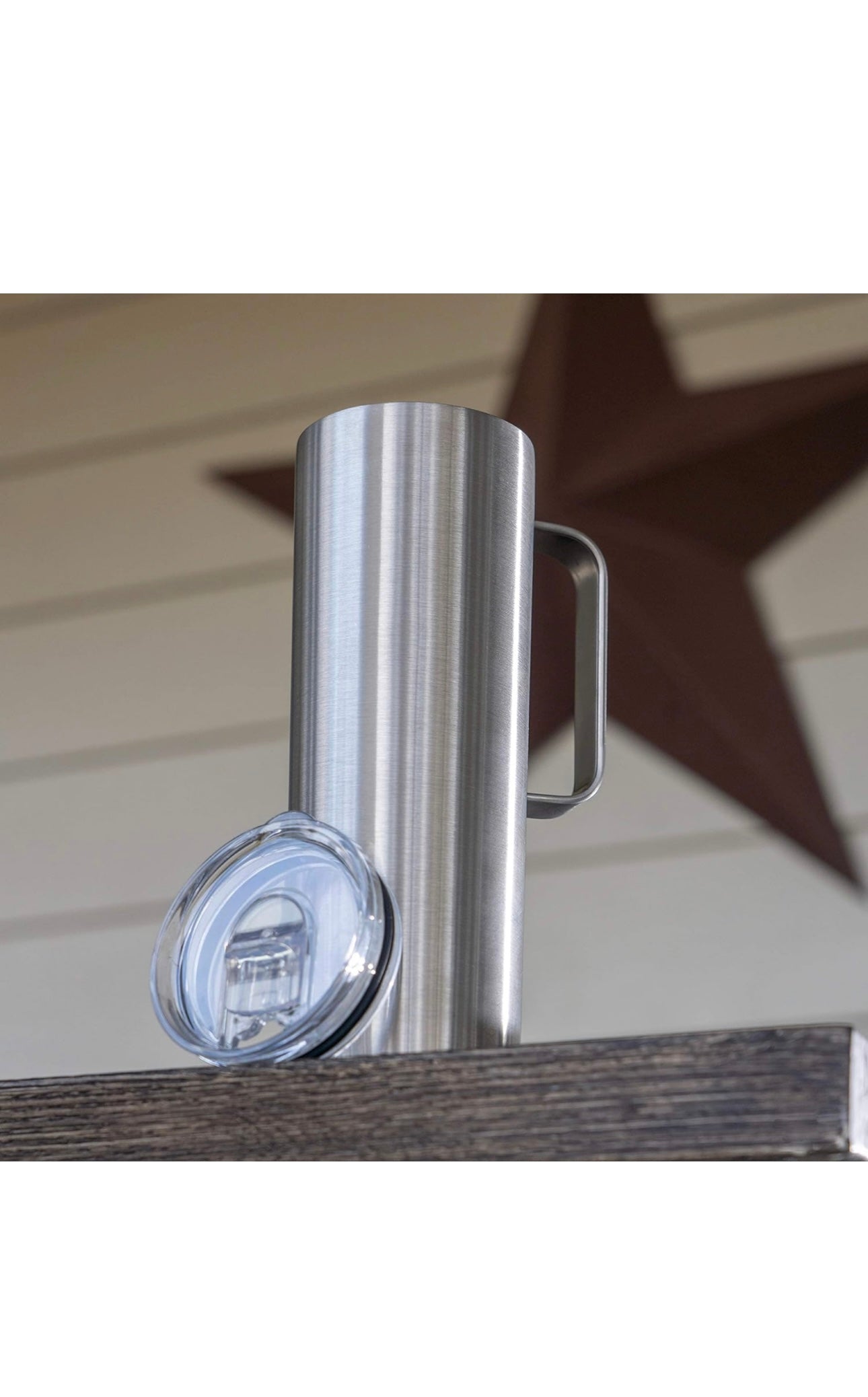 Skinny Stainless Steel Tumbler w/ Handle